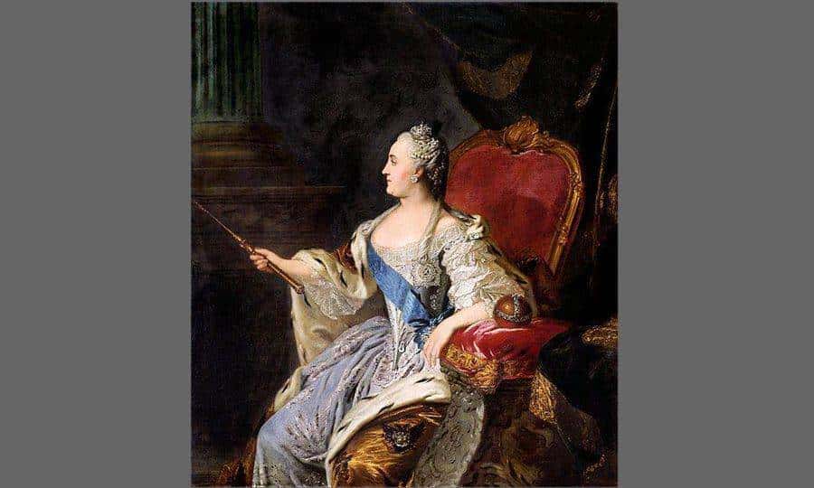 Rokotov Catherine la Grande en relation avec son couronnement en 1763
